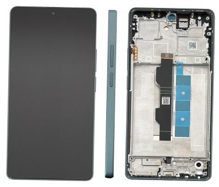LCD screen Xiaomi Redmi Note 13 Pro 4G/Poco M6 Pro 4G ar touch screen ar frame Forest Zaļš original (service pack)