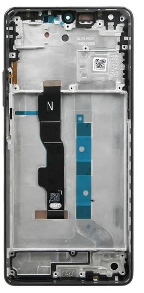 LCD screen Xiaomi Redmi Note 13 5G ar touch screen ar frame Graphite Melns original (service pack)