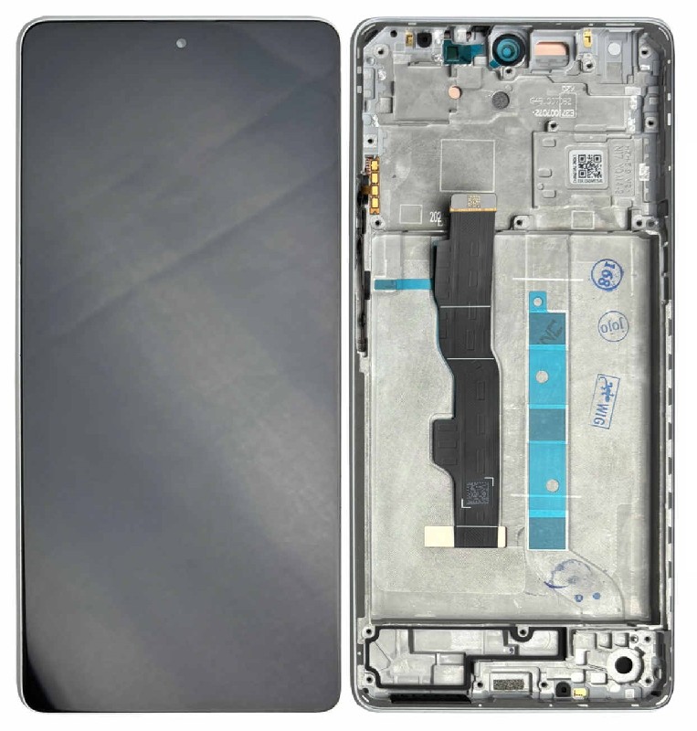 LCD screen Xiaomi Redmi Note 13 5G ar touch screen ar frame Arctic Balts original (service pack)