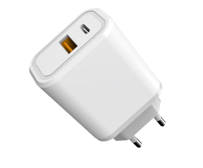 Lādētājs Platinet (PLCPD30W) (1xUSB-C;1xUSB 3A 30W) balts