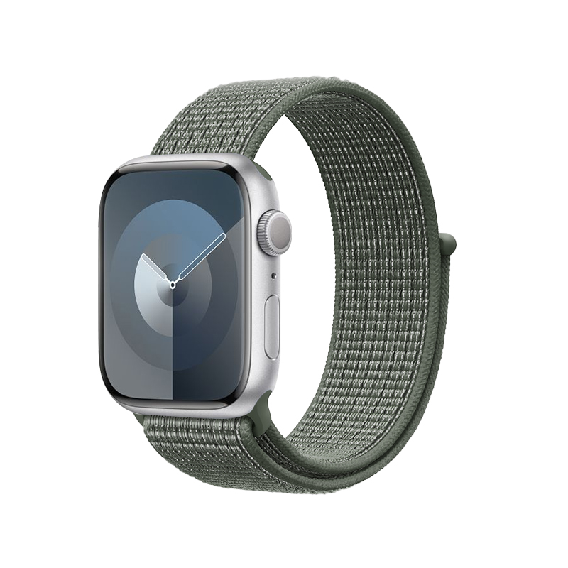 Crong Nylon - sporta Band Apple Watch 44/45/46/49 mm (Military zaļš)
