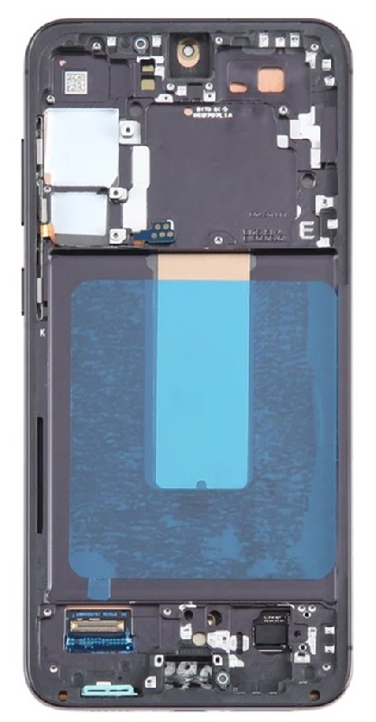 LCD screen Samsung S916 S23+ 5G ar touch screen un frame Phantom Melns OLED (real size)