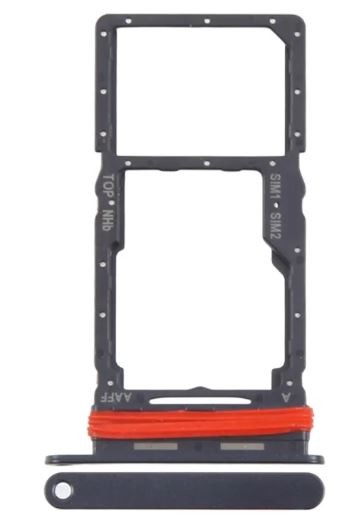 SIM card holder Samsung A166 A16 5G Zils Melns original (service pack)