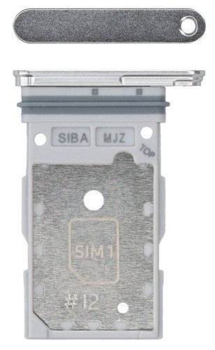 SIM card holder Samsung S921 S24/S926 S24 Plus Dual Marble Pelēks original (service pack)