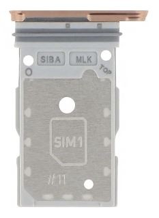 SIM card holder Samsung S921 S24/S926 S24 Plus Dual Sandstone Oranžs original (service pack)