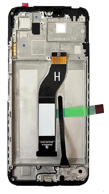 LCD screen Xiaomi Redmi 13C 4G/5G/Poco C65 ar touch screen un frame Melns ORG