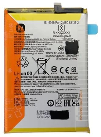 Baterija original Xiaomi 13 4G/5G/Poco M6 4G 5030mAh BN5T (service pack)