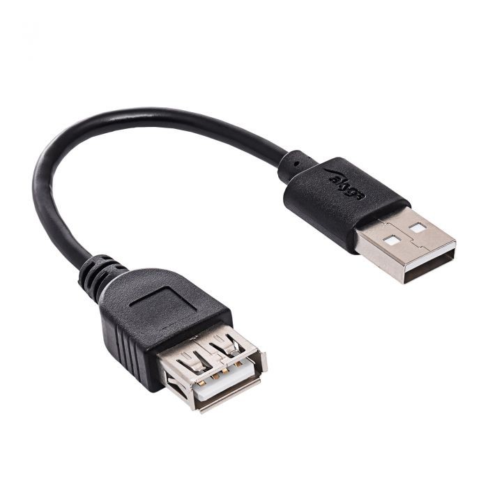 Adapteris Akyga AK-USB-23 from USB to OTG 0.15M melns