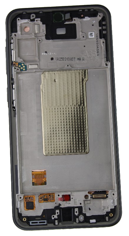 LCD screen Samsung A366 A36 5G ar touch screen un frame Awesome Melns original (assembled service pack)
