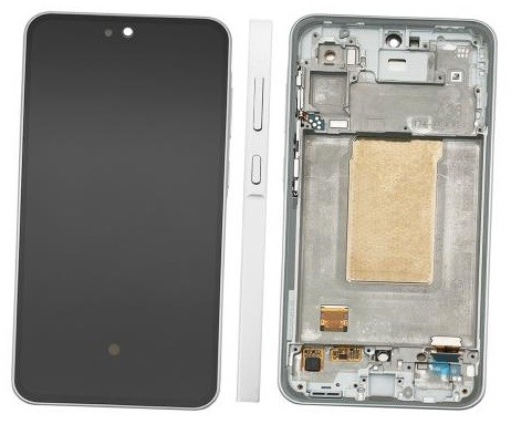 LCD screen Samsung A366 A36 5G ar touch screen un frame Awesome Balts original (assembled service pack)