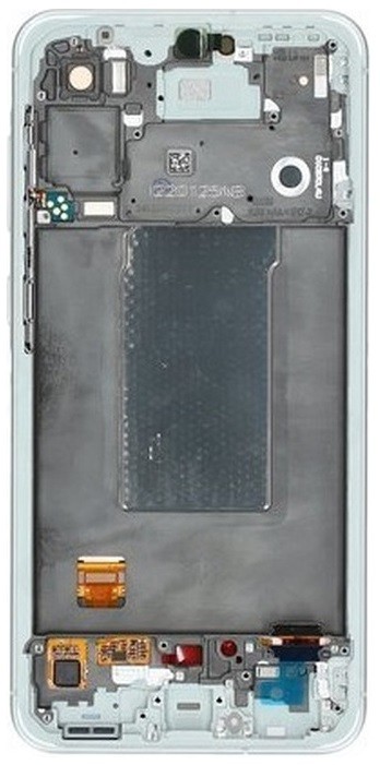 LCD screen Samsung A566 A56 5G ar touch screen un frame Awesome Lightgrey original (assembled service pack)