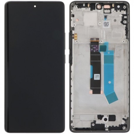 LCD screen Xiaomi Redmi Note 14 Pro 4G ar touch screen ar frame Midnight Melns original (service pack)
