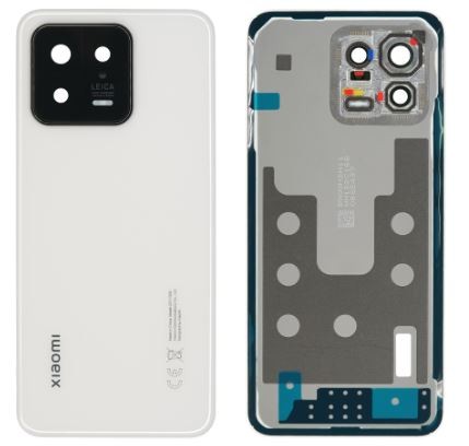 Aizmugurējais vāciņš priekš Xiaomi 13 Balts original (service pack)