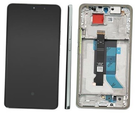 LCD screen Xiaomi Poco X7 5G ar touch screen ar frame Zaļš original (service pack)