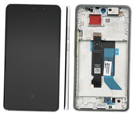 LCD screen Xiaomi Poco X7 5G ar touch screen ar frame Sudrabs original (service pack)