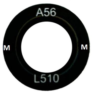 Samsung A566 A56 5G lens priekš camera Melns (lens Macro) 1pcs (service pack)