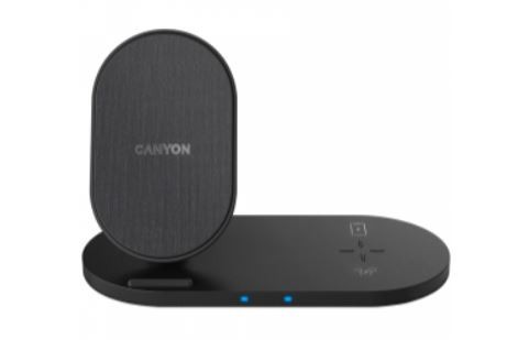 Bezvadu charging station Canyon 3in1 (WS-202) (10W) melns