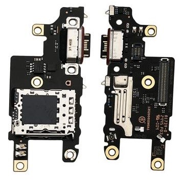 Flex Xiaomi Poco X7 Pro 5G ar charging connector un microphone, SIM card contact original (service pack)