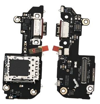 Flex Xiaomi 14T ar charging connector un microphone, SIM card contact original (service pack)