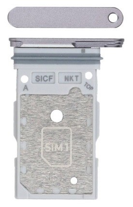SIM card holder Samsung S931 S25/S936 S25 Plus Dual Sudrabs Shadow original (service pack)