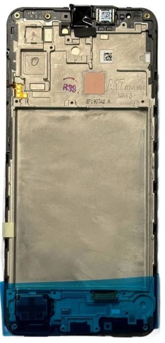 LCD screen Samsung A176 A17 5G ar touch screen un frame Melns original (service pack)