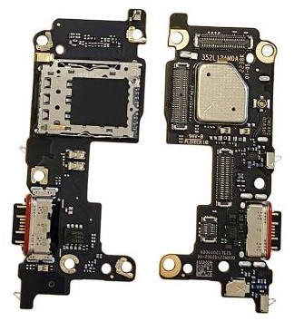 Flex Xiaomi 12T Pro ar charging connector un microphone, SIM card contact original (service pack)