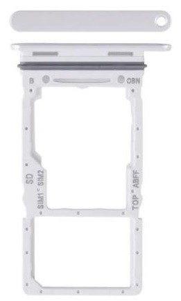 SIM card holder Samsung A266 A26 5G Balts original (service pack)