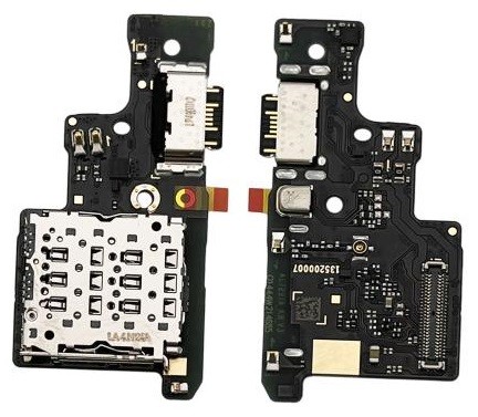 Flex Xiaomi Redmi Note 14 5G ar charging connector un microphone, SIM card contact original (service pack)