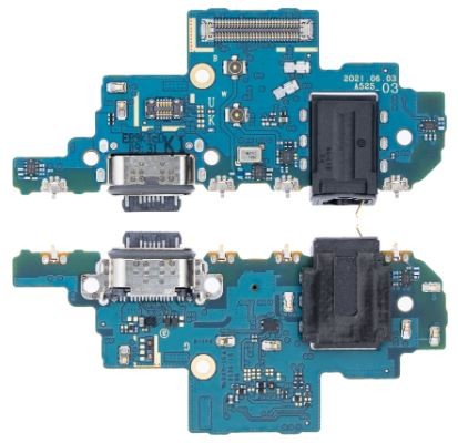 Flex Samsung A528 A52S 2021 priekš plugin, microphone, headphone connector (K1 version) original (used Grade A)
