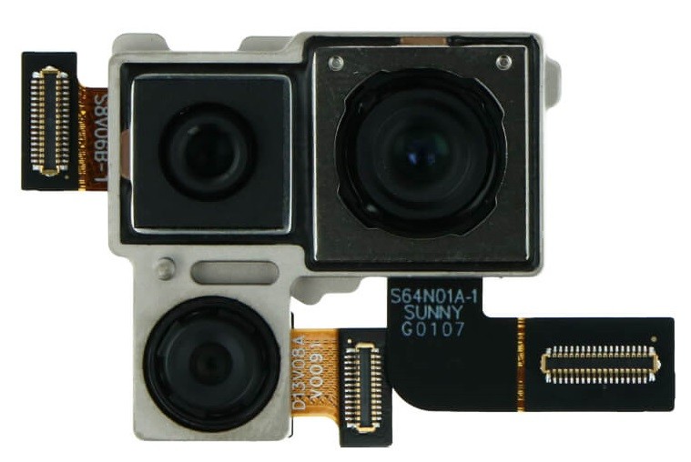 Xiaomi Poco F2 Pro kameras komplekts (3 gab.) (64MP/5MP/13MP, platleņķa/telefoto/ultraplatleņķa) oriģināls aizmugurējais (lietots, A klase)