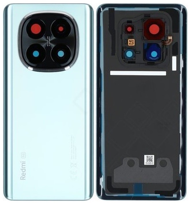 Aizmugurējais vāciņš priekš Xiaomi Redmi Note 14 Pro+ 5G Frost Zils original (service pack)