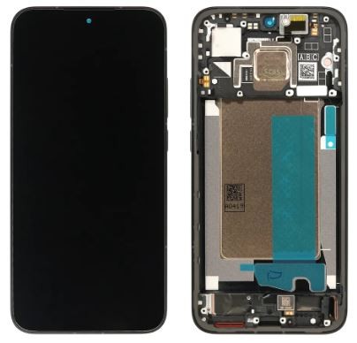 LCD screen Xiaomi Poco F7 5G ar touch screen ar frame Melns original (service pack)
