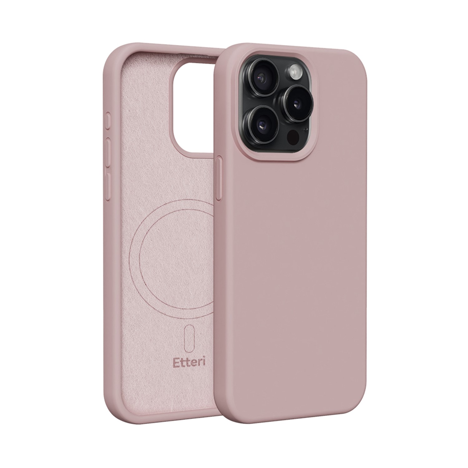 Etteri Silicone Mag maciņš iPhone 12 / 12 Pro 6,1" gaiši rozā