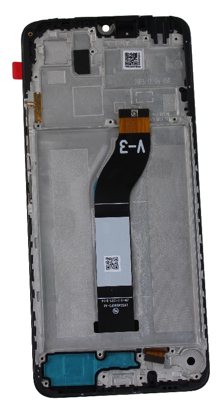 LCD screen Xiaomi Redmi 13C 5G ar touch screen un frame Melns original (service pack)