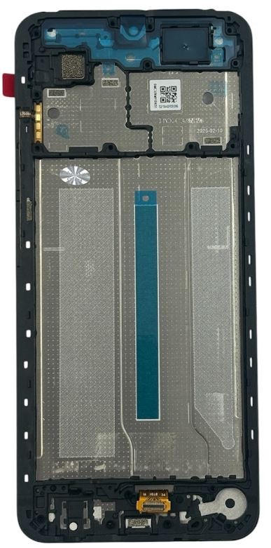 LCD screen Xiaomi Redmi A5 (Short Flex) ar touch screen ar frame Melns original (service pack)