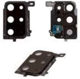 Samsung G985/G986 S20 Plus lens priekš camera ar frame Cosmic Melns original (used Grade A)