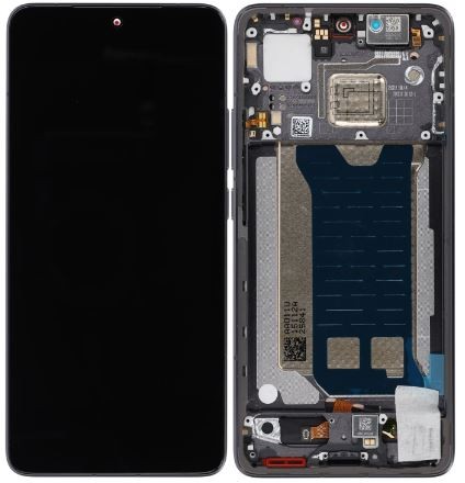 LCD screen Xiaomi Poco F7 Pro 5G ar touch screen ar frame Melns original (service pack)