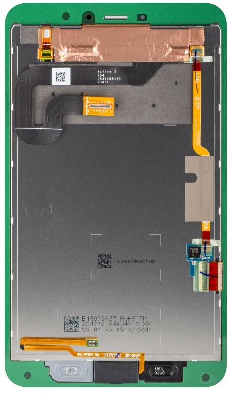 LCD screen Samsung X306 TAB Active5 8.0 2024 ar touch screen Melns original (service pack)