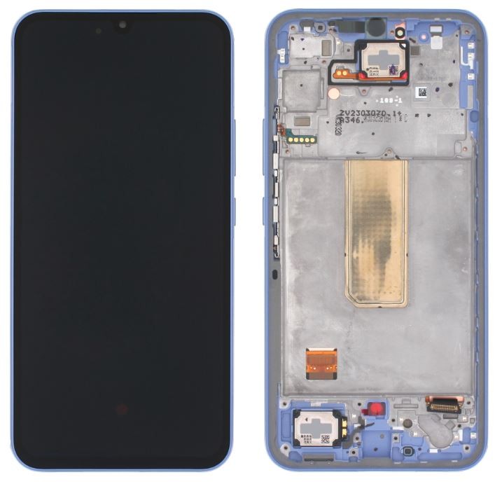Aizmugurējais vāciņš priekš Samsung S721 S24 FE Zils original (used Grade B)