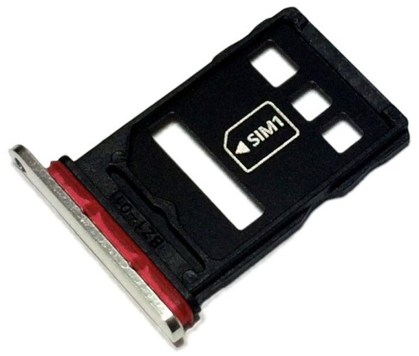 SIM card holder Huawei P40 Pro Ice Balts original (used Grade A)