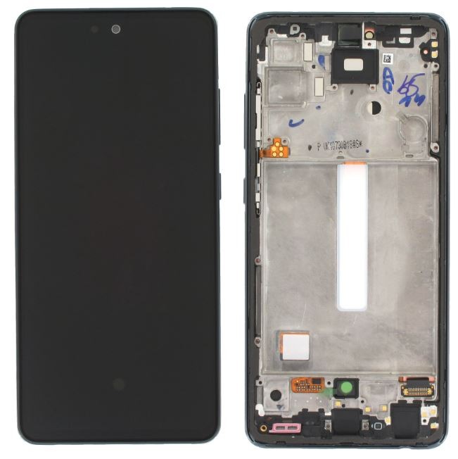LCD screen Samsung A525/A526 A52 4G/5G 2021 ar touch screen un frame Awesome Melns original (service pack)