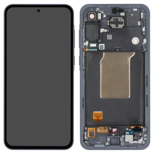 LCD screen Samsung A556 A55 5G ar touch screen un frame Awesome Navy original (used Grade C)