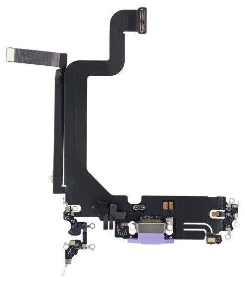 Flex priekš iPhone 14 Pro Max priekš charging connector ar microphone Deep Violets ORG