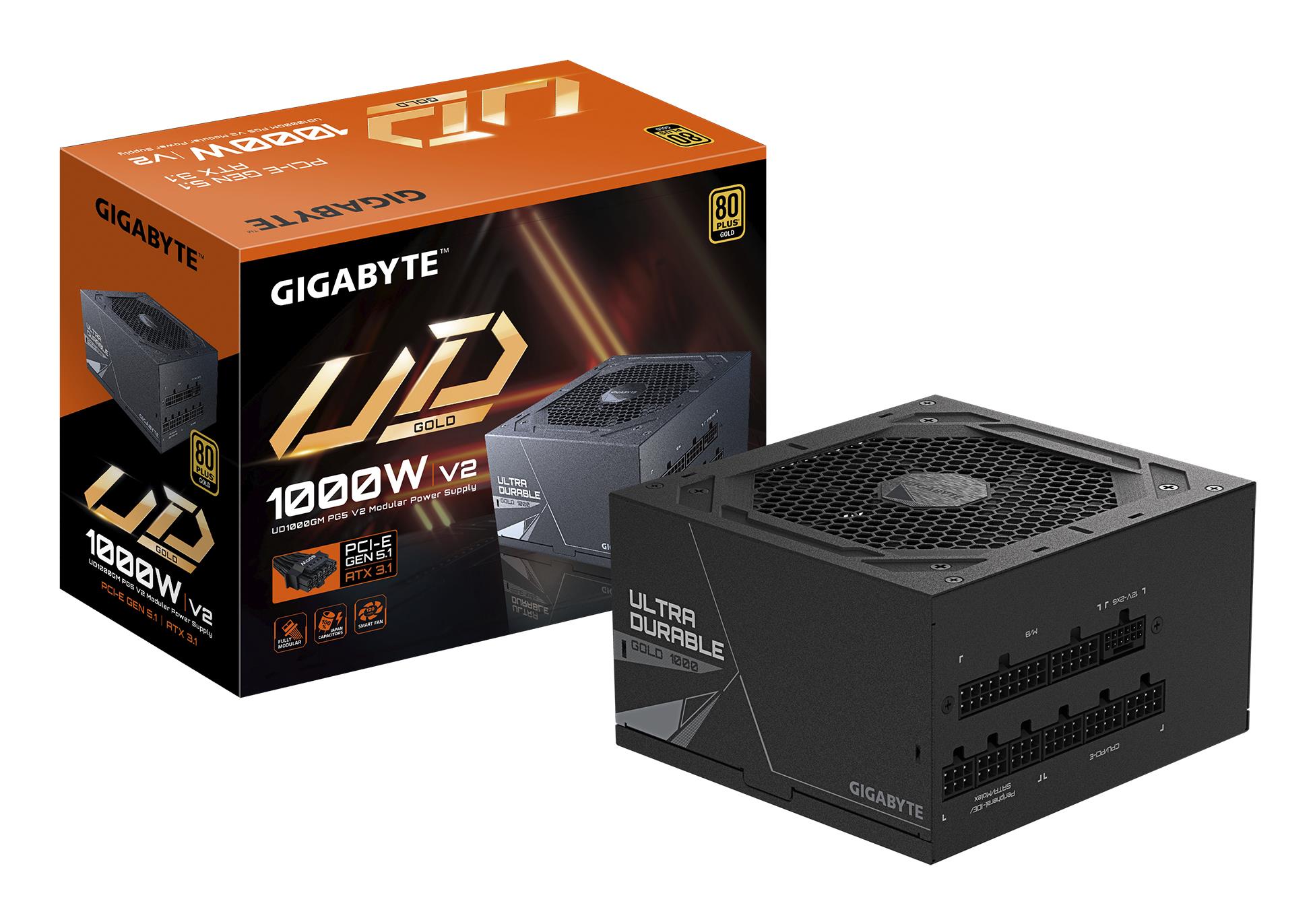 Barošanas bloks GIGABYTE GP-UD1000GM ATX 3.1 1000W 80 Plus Gold
