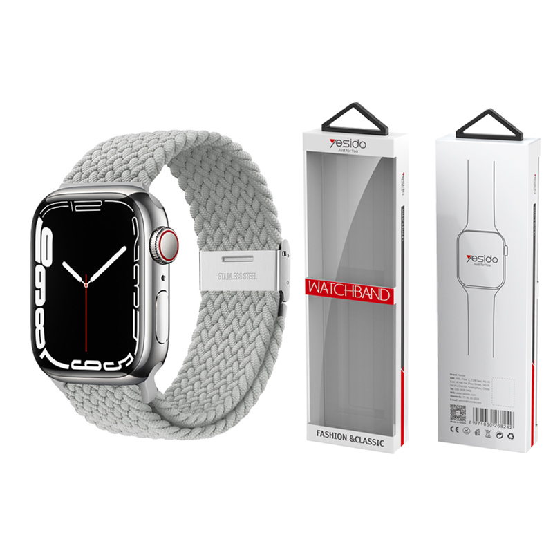 YESIDO WB23 Apple Watch pīta siksniņa 38/40/41 sudrabs