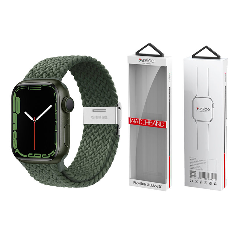 YESIDO WB23 Apple Watch pīta siksniņa 42/44/45 haki