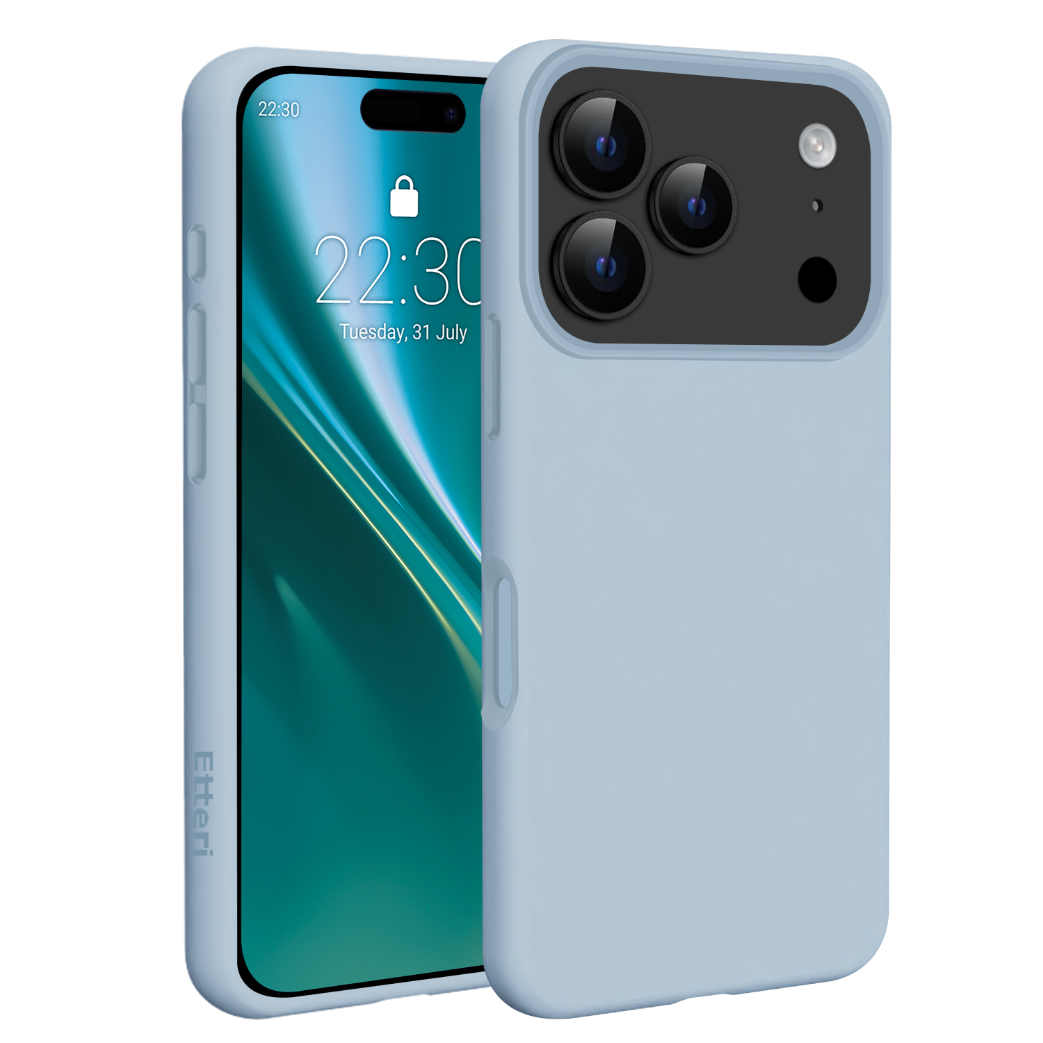 Etteri Silikona Mag maciņš priekš iPhone 17 Pro gaiši zils