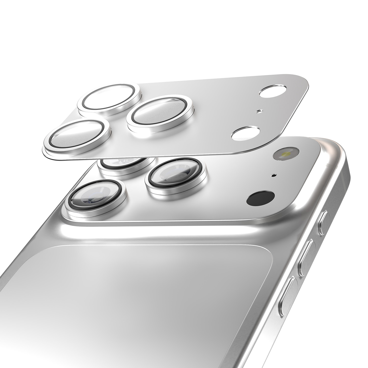 Etteri kameras objektīva aizsargs iPhone 17 Pro sudrabs