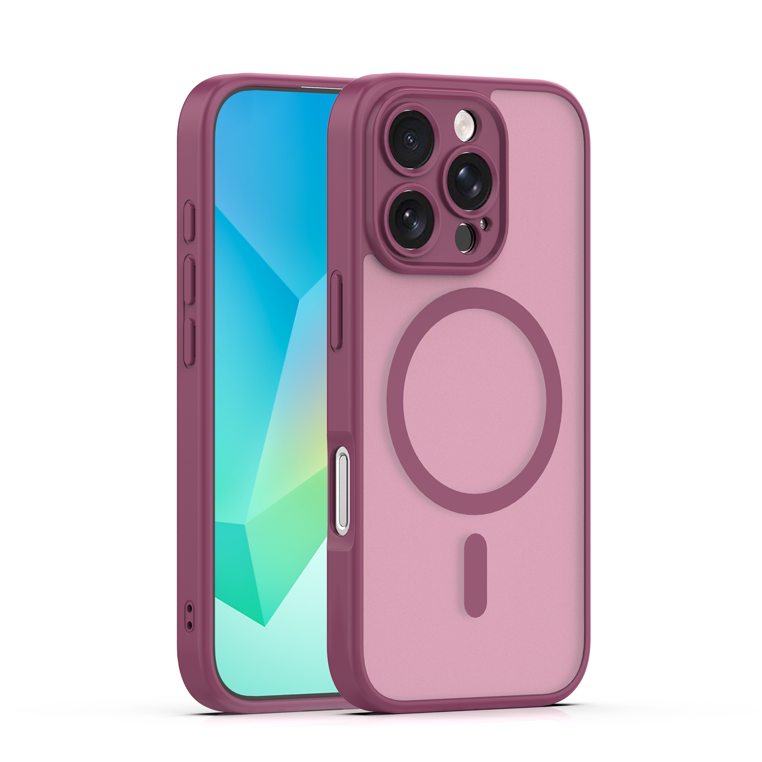 Mag Matt maciņš iPhone 16 Pro Max 6,9" bordo