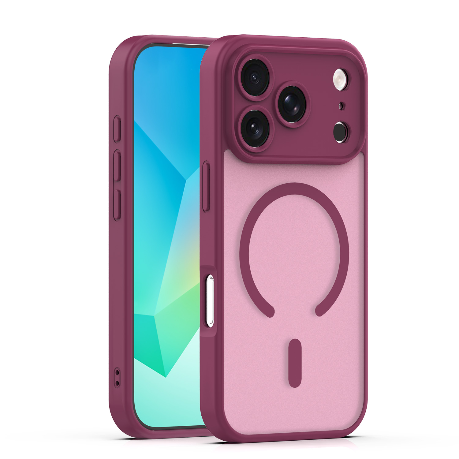 Mag Matt maciņš iPhone 17 Pro Max 6,9'' bordo